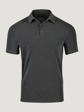 NWT Fresh Clean Threads Men's Charcoal Performance Short-Sleeve Polo Shirt Large